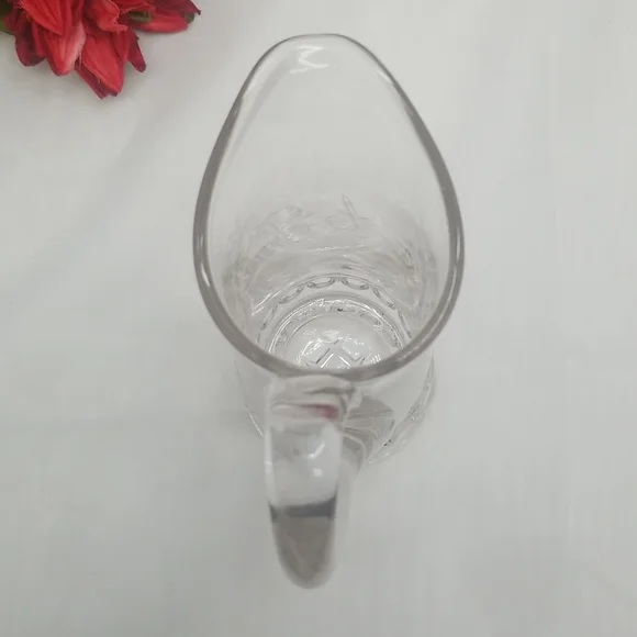 Antique EAPG Etched Skinny Pitcher - Picture 2 of 16